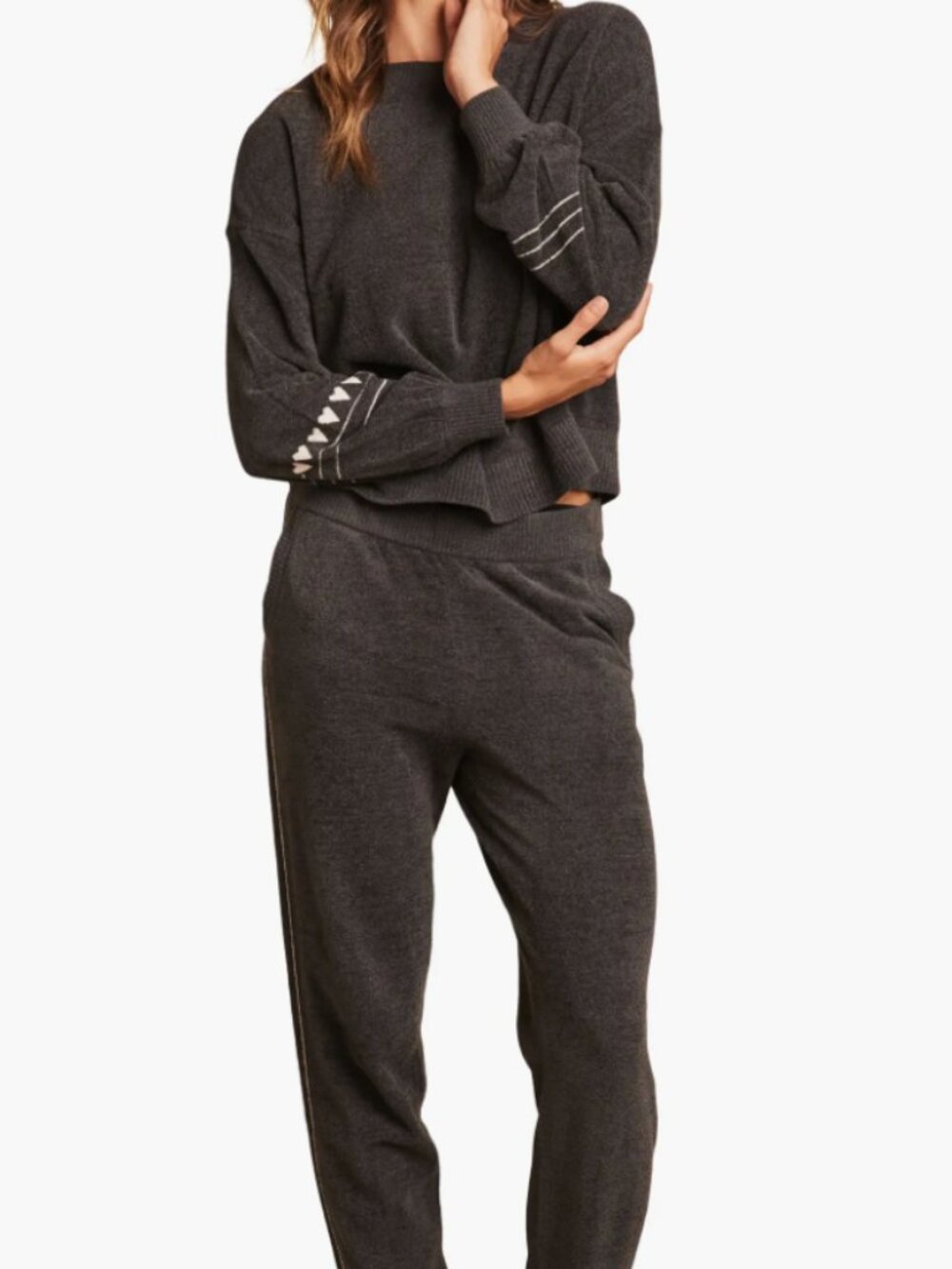Barefoot Dreams Heartbeat Stripe CozyChic Ultra Lite Lounge Set